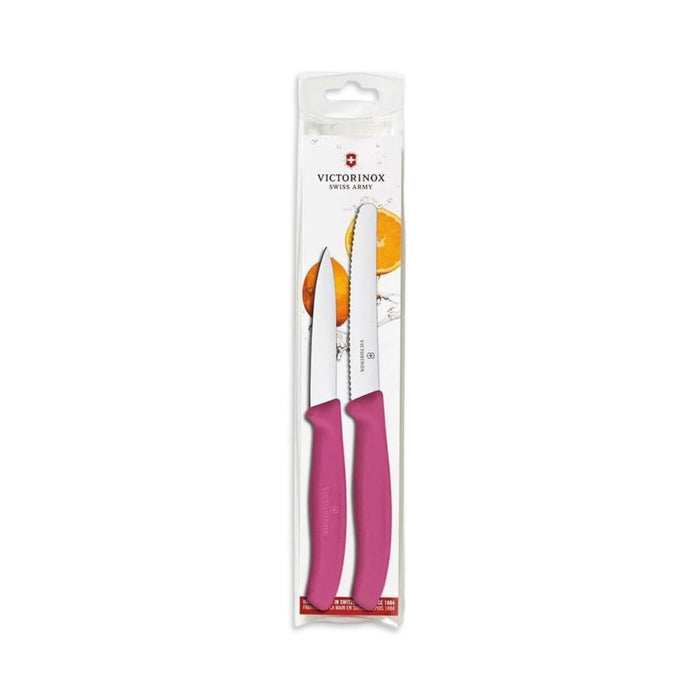 Victorinox 2pc Pink 4.5" Utility and 3.5" Paring Knife