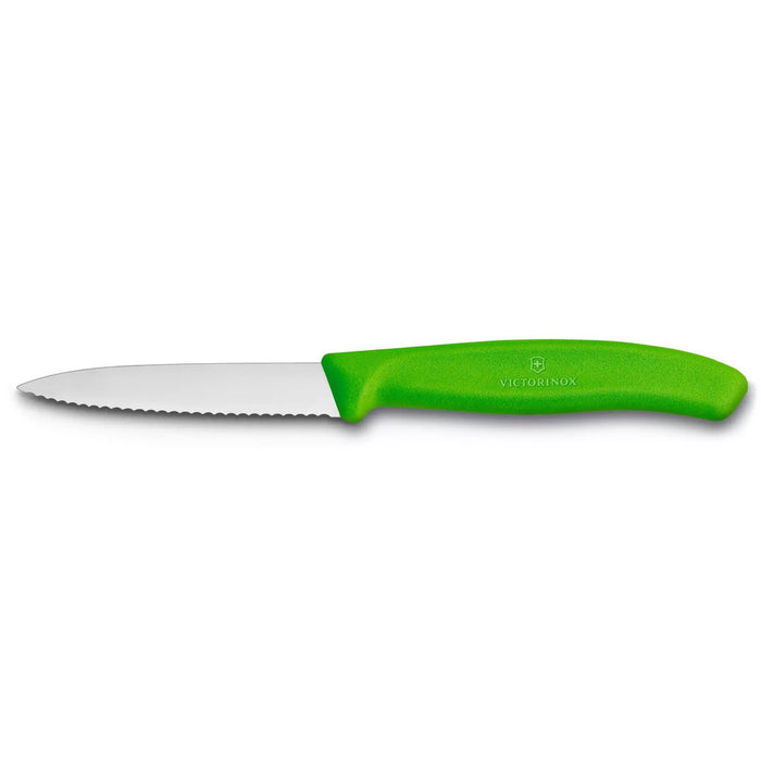 Victorinox Green 3.25" Serrated Paring Knife