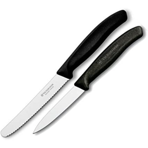 Victorinox 2-Piece Black 3.25" Paring & 4.5" Utility Knife