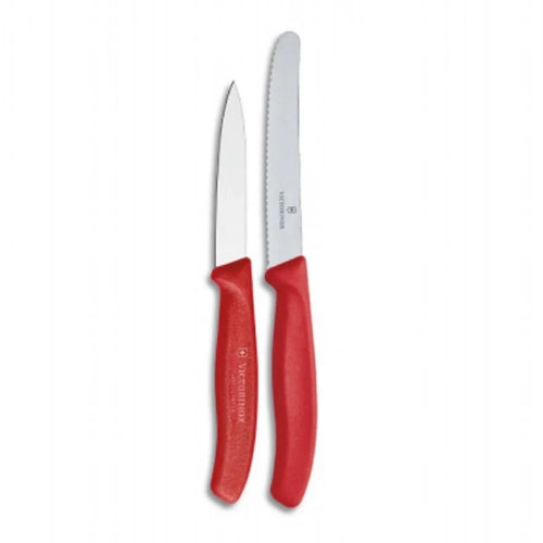 Victorinox 2-Piece Red 3.25" Paring & 4.5" Utility Knife