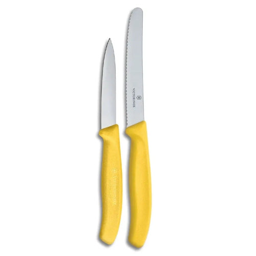 Victorinox 2-Piece Yellow 3.25" Paring & 4.5" Utility Knife