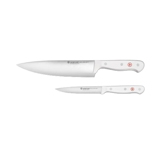 Wusthof Gourmet White 2pc Chef's Knife Set